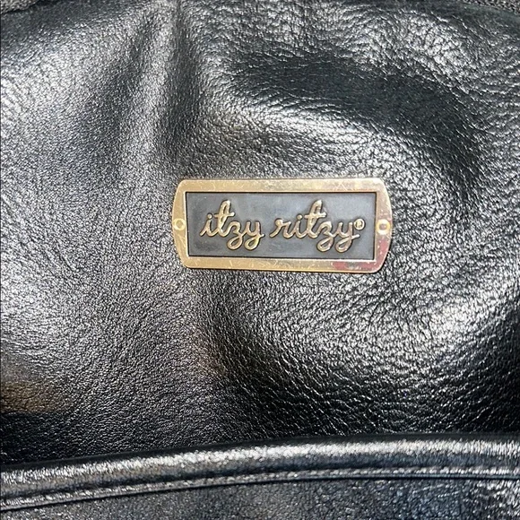 Itzi Ritzi Diaper Bag Backpack Black and Gold, Large Capacity Boss Baby Bag - Picture 8 of 10